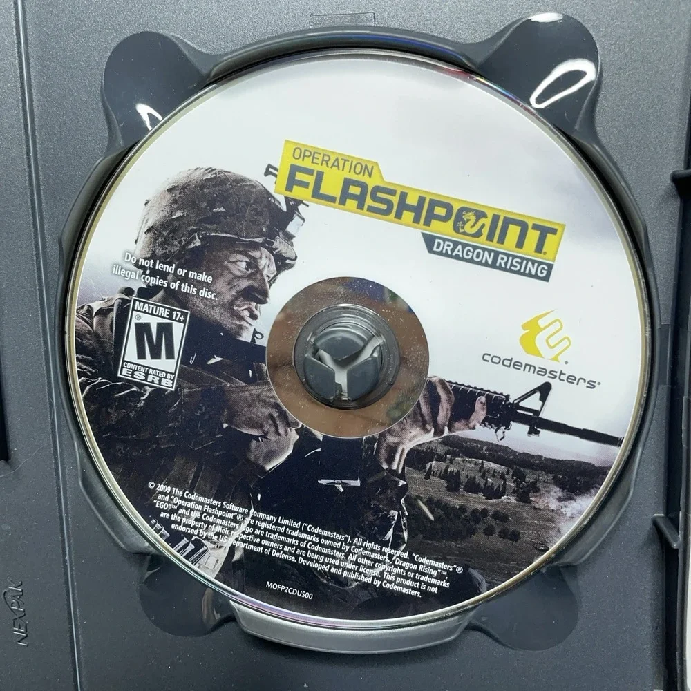 Operation Flashpoint Dragon Rising PC DVD Game w/ Case & Field Manual 2009